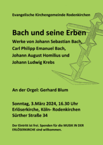 Read more about the article Orgelkonzert Bach und seine Erben