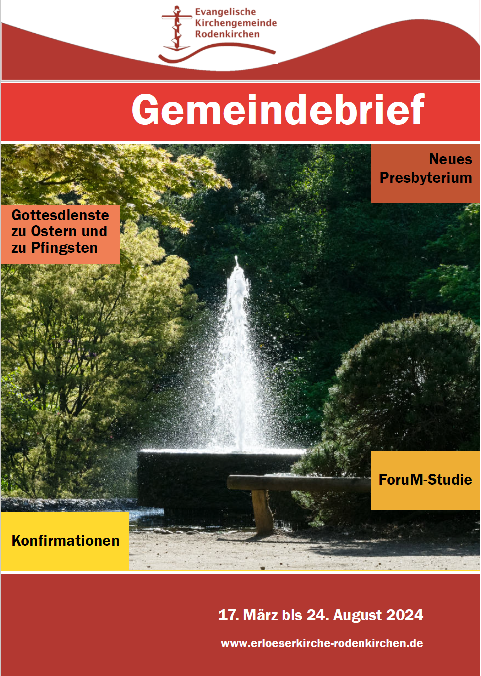 Neuer Gemeindebrief im Druck