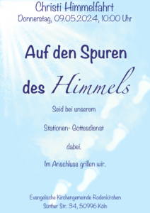 Read more about the article Auf den Spuren des Himmels – Gottesdienst an Christi Himmelfahrt